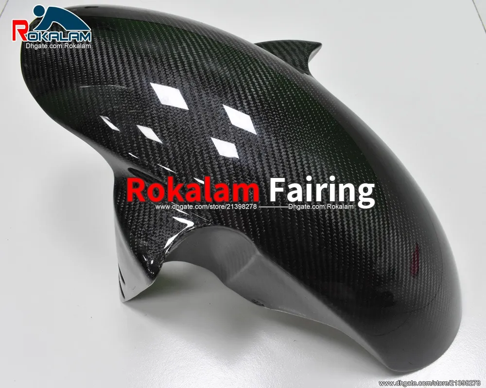 Kolfiber Front Fender Mudguard Fairing för Yamaha YZF R1 2002 2003 2004 2005 2006 2007 2008 / R6 2005 MOTOCYCLE DELAR