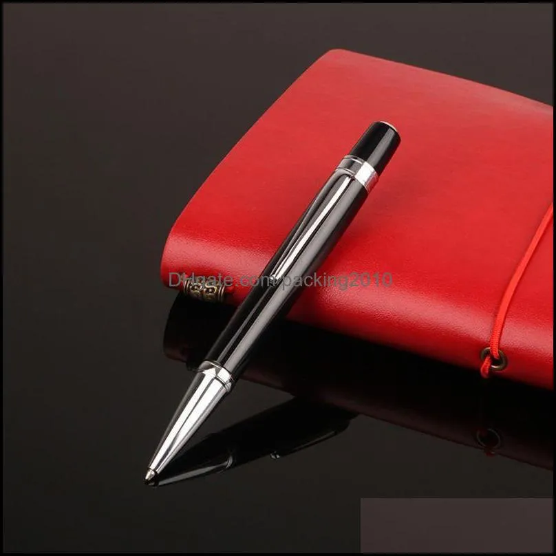 Luxury Mini Metal Ballpoint Pen Roller 1.0mm Black Ink Business School Supplies