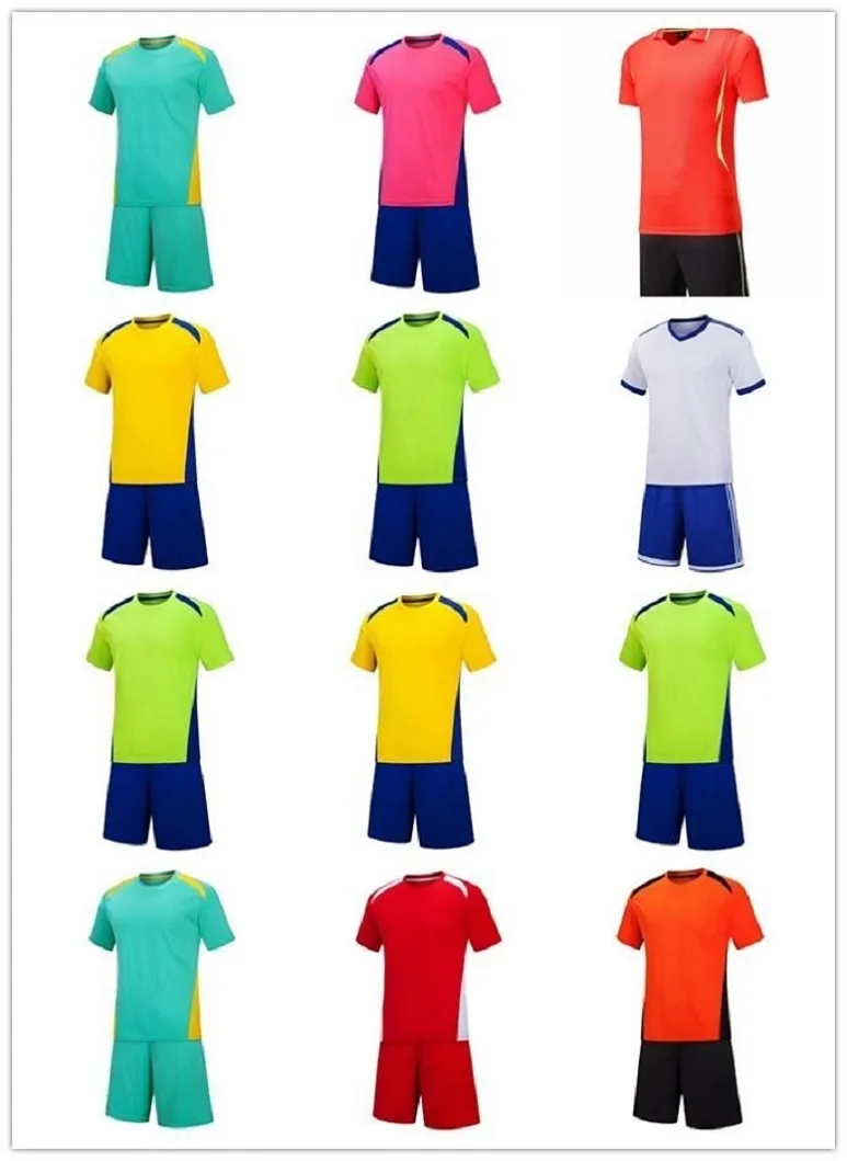 2021 Soccer Jersey Sets Zomer Geel Studenten Games Match Training Guangban Club Football Suit 0004