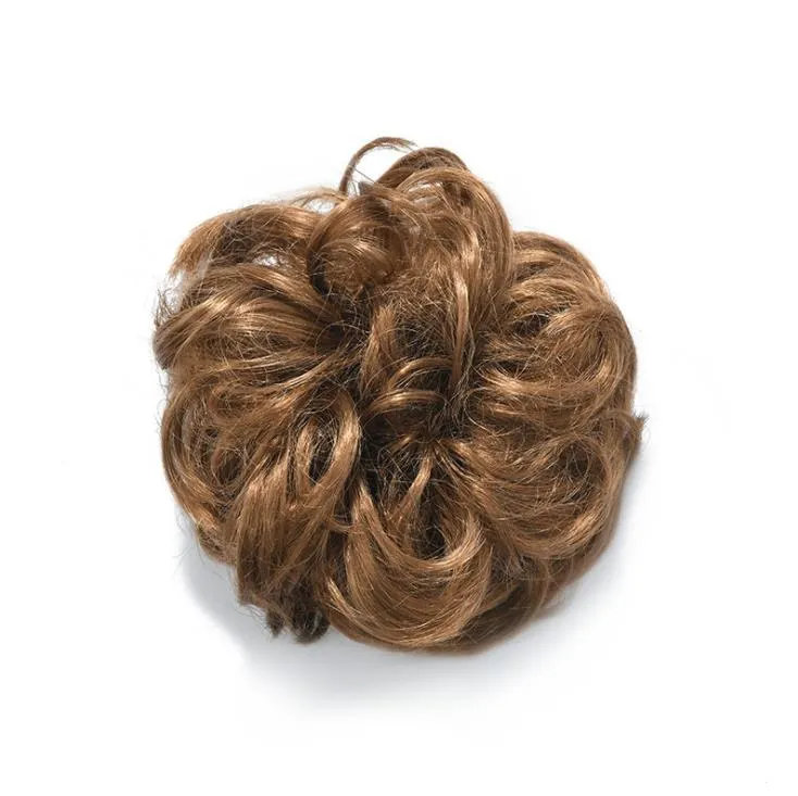 Pony Tail Hair Extension Bun Hairpiece Scrunchie Elastic Wave Curly Synthetic Hairpieces Wrap For Hair Bun Chignon