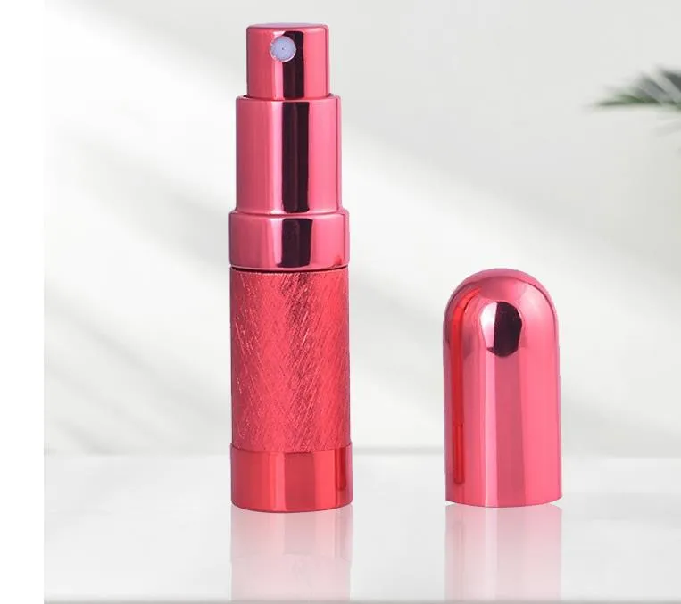 High Quality 6ML Refillable Perfume Bottle Empty Glass Fragrance Spray Bottles Metal Perfume-Atomizer SN2606