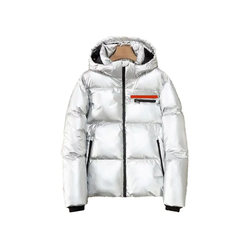 Роскошные пуховики для мужчин с капюшоном Parka зимние пары одежда пальто верхняя одежда вышивка дизайнерская куртка мужской размер M-3XL