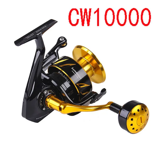 Full Metal Spinning Reel Fishing Saltwater 35KG Drag Power for Fish