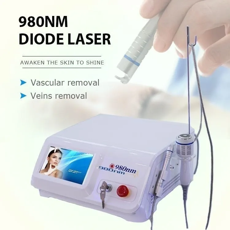 980nm Laser Red Blood Treatment Machine Vascular Removal Diode Spider Vein Therapy Beauty Device