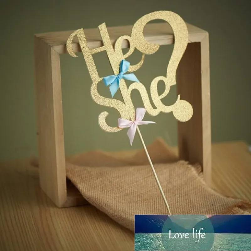 Cake Topper Lui O Lei Oro - Per Gender Reveal E Baby Shower - Foto 8