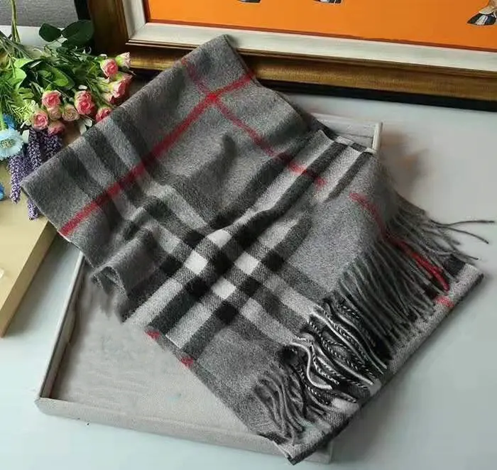 Classic Cashmere scarf for men and women warm designer plaid long scarfs 180*35cm