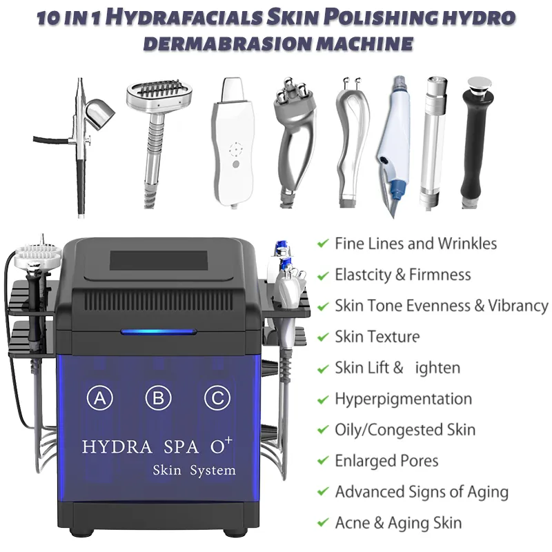 Hydra Diamond Dermabrasion rajeunissement de la peau nettoyage en profondeur Hydro Microdermabrasion Machine BIO Radio fréquence