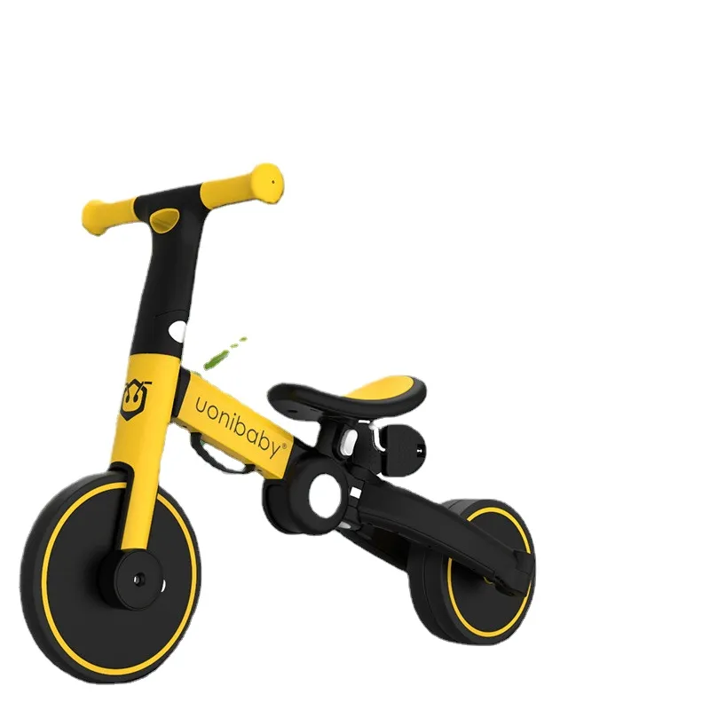 الأصلي Uonibaby 4 في 1 طفل دراجة ثلاثية العجلات عربة أطفال دواسة ترايك اثنان عجلة التوازن دراجة دراجة سكوتر عربة لمدة 1-6 سنوات