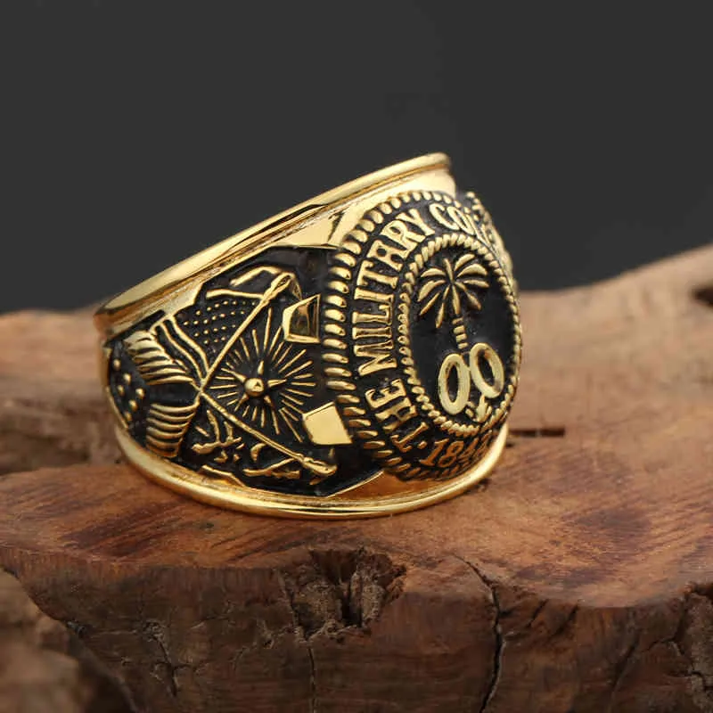 House Of Cards Ring For Men Women Real 925 Sterling Silver The Military Citadel Graduation College Frank s Rings Engravi2253