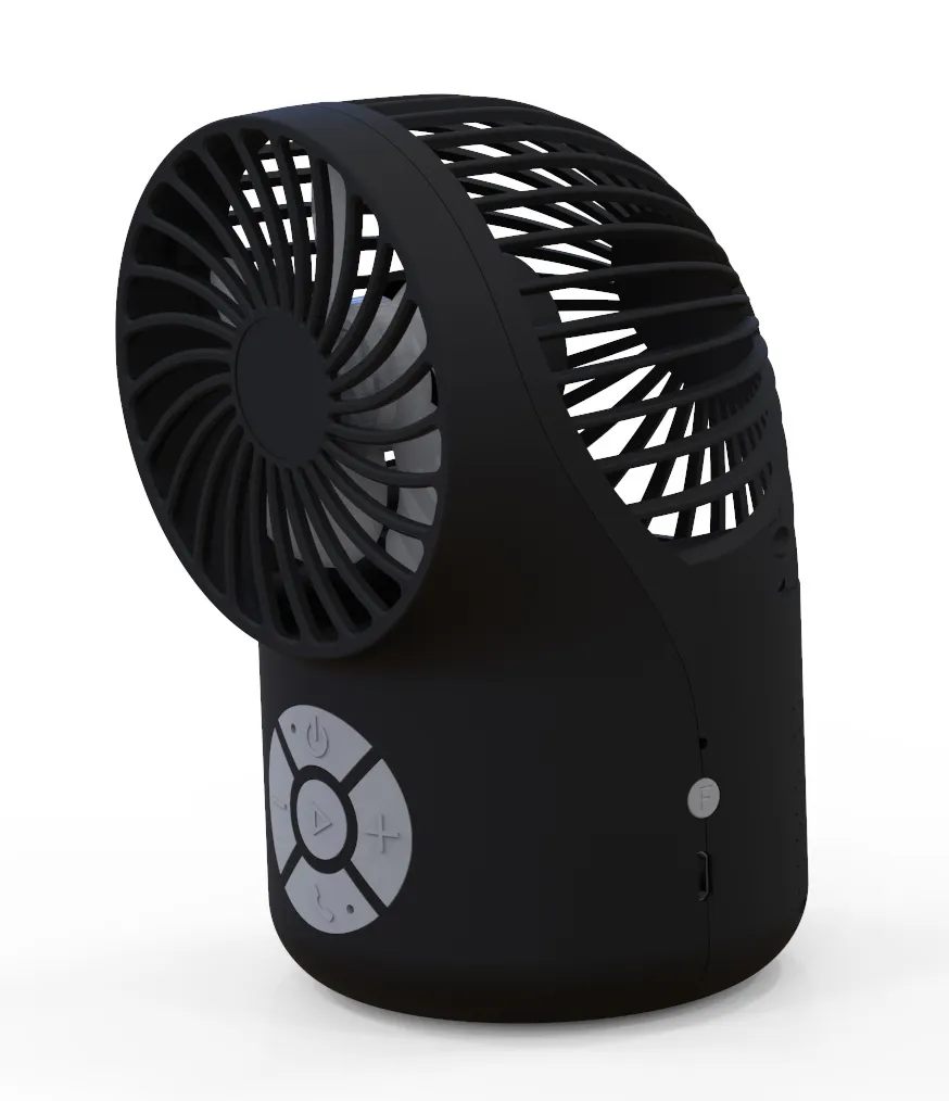 Ventilatore Portatile usb ricaricabile, Mini Ventilatore Piccolo con 5 Velocità, Ventilatori Portatili Silenzioso Ventilatore a Mano, Portable Fan Ventilatore a Batteria da 4500 mAh per Sport Ufficio