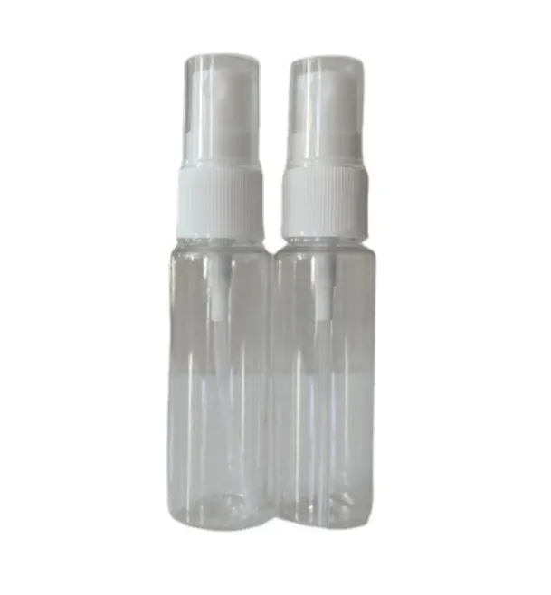 Bouteilles de pulvérisation en plastique Transparent de haute qualité 30ml, rechargeable, bouteille de parfum en PET avec pompe de pulvérisation, nouveauté 2022
