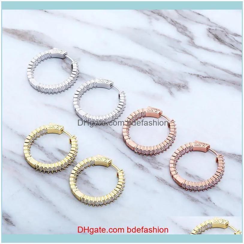 Hoop hie sieradencharming vrouwen goud vergulde bling cz hoepels oorbellen meisjes huwelijksfeestje leuk cadeau voor vriend drop levering 2021 es3ap