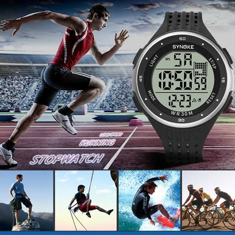 SYNOKE Running Sport Reloj Para Hombre Reloj Electrónico Militar Relojes  Digitales 30M Reloj De Pulsera Impermeable Para Hombre Montre Homme Venta  Al Por Mayor G1022 De 11,92 €