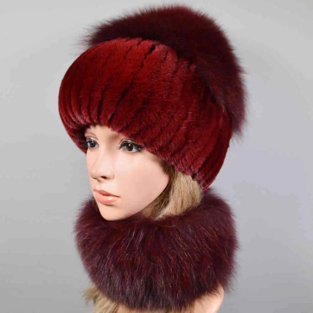 Real Fur Hats Luxurious Womens Rex Rabbit Fur... From  display picture 3
