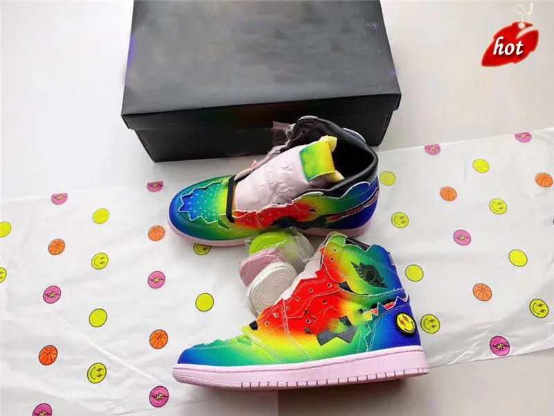 Compra J Balvin X Authentic 1 High Og Man Woman Zapatos Al Aire Libre 1s  Multi Color Black Pink Foam Jennifer Lopez Shakira Tie Dye Zapatos Zapatos  Zapatos Zapatillas Barato | Entrega