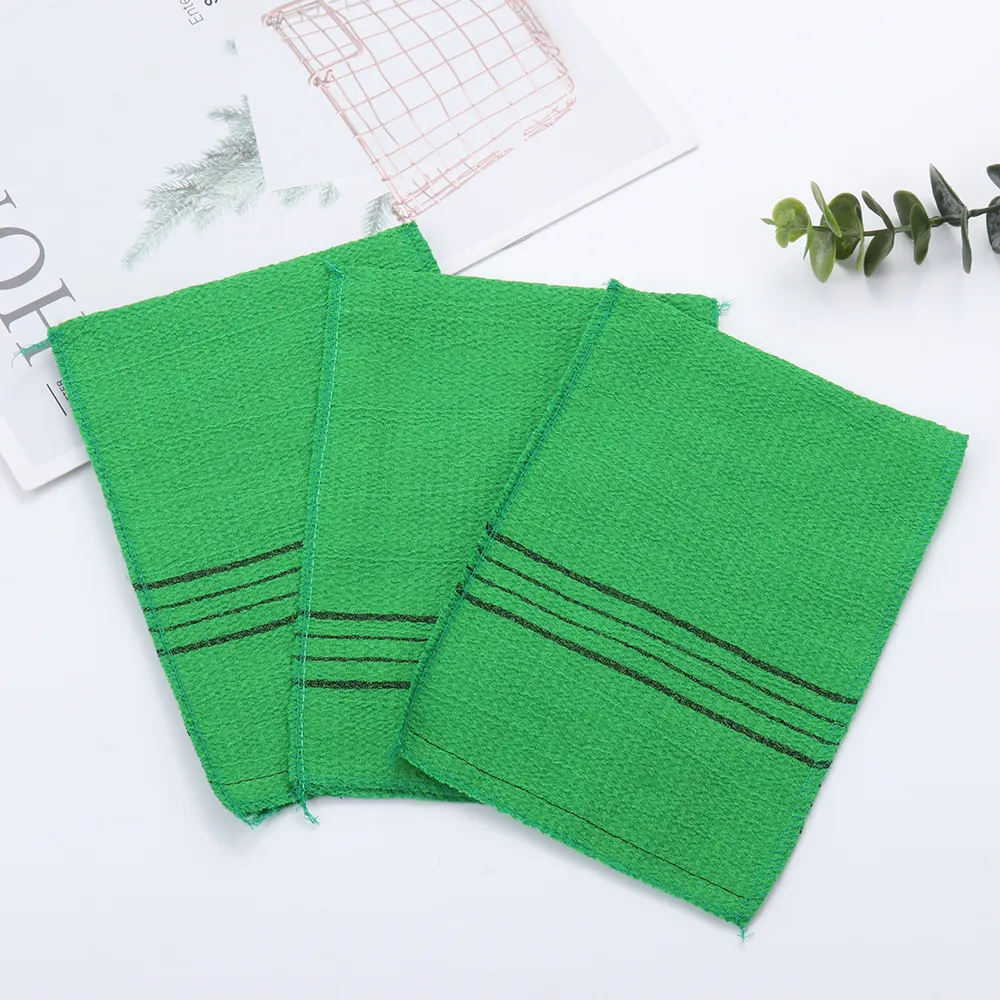 Double Sided Towel Korean Exfoliating Bath Korean Green Washcloth Body