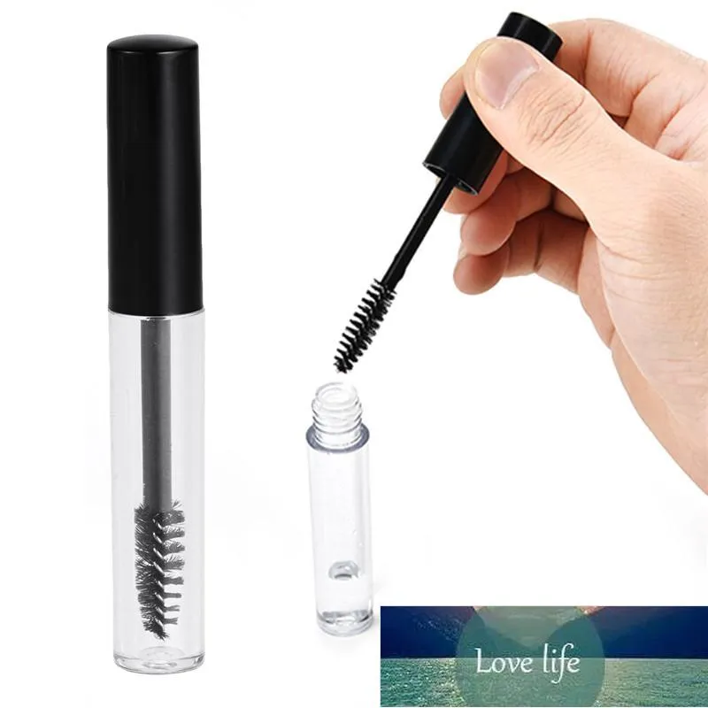 Packing Bottles 1.5ML Plastic Clear Empty Mascara Tube Vial Container with Black Cap for Eyelash Growth