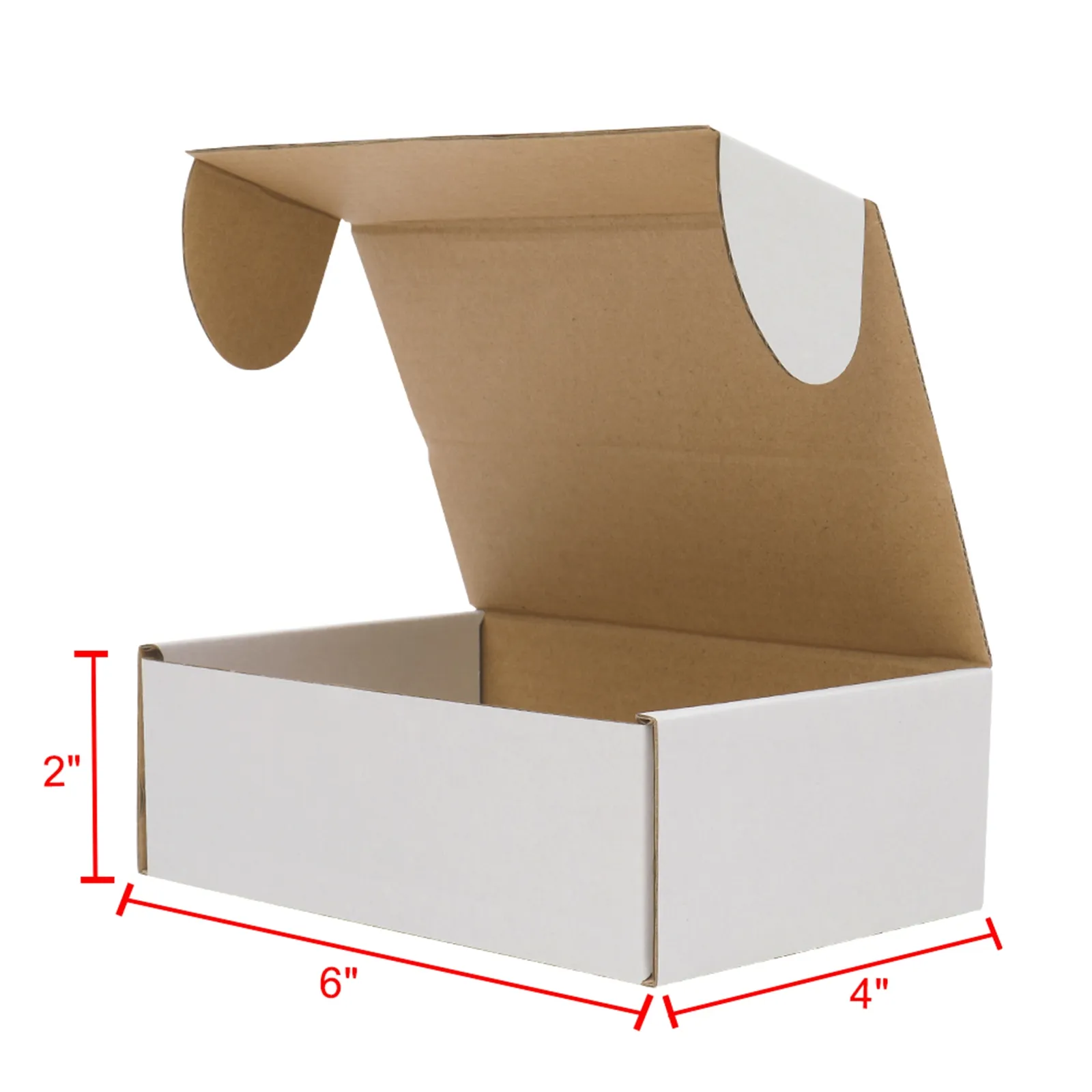 WACO 50 STKS 6x4x2Inches Feestartikelen Kraftpapier Verpakkingsdozen, Opvouwbare Geschenken voor Chocolade Bak Cake Crafts Krafts Partboard Storage Folding Doos (Voorraad in Verenigd Koninkrijk)