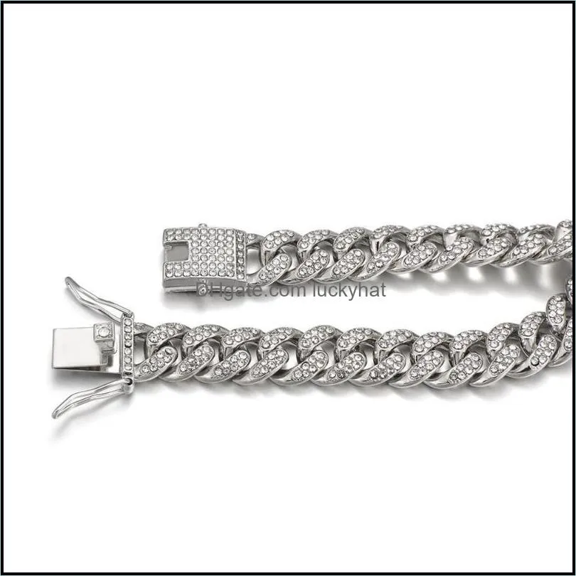 Men`s Bracelets Metal Curb Cuban  Link Chain Silver Color Unique Design Bracelet For Men Women Jewelry Gift Link,