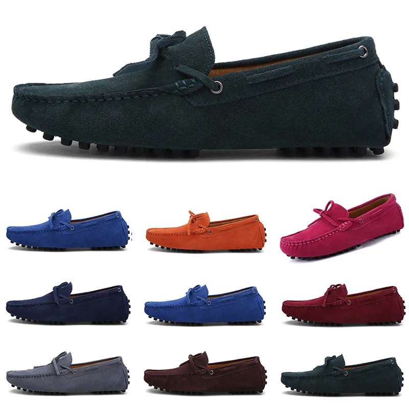 Men Casual schoenen Casualshoes Espadrilles Triple Black Navy Brown Wine Red Green Kaki Coffee Mens S Outdoor Jogging Walking achttien