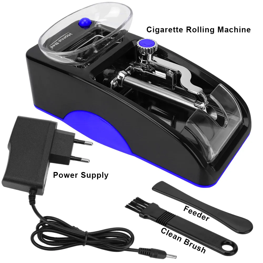 Máquina de liar cigarrillos eléctrica automática, rodillo de tabaco,  bandeja de cigarrillos, tubo, accesorios para fumar, regalo para hombres,  8mm - AliExpress