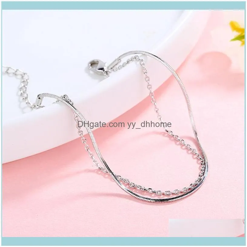 Link, Chain Arrival Trendy Double Layers Link Snake Charm Bracelet Tibetan Sliver Women Fashion Bracelets 2021 Friends Gift