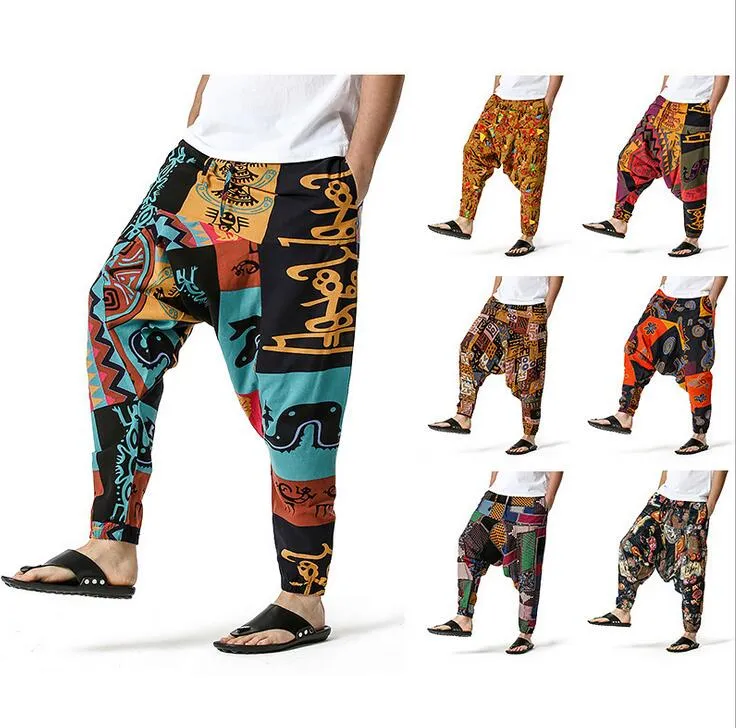 Pantalones boho 2025 hombre