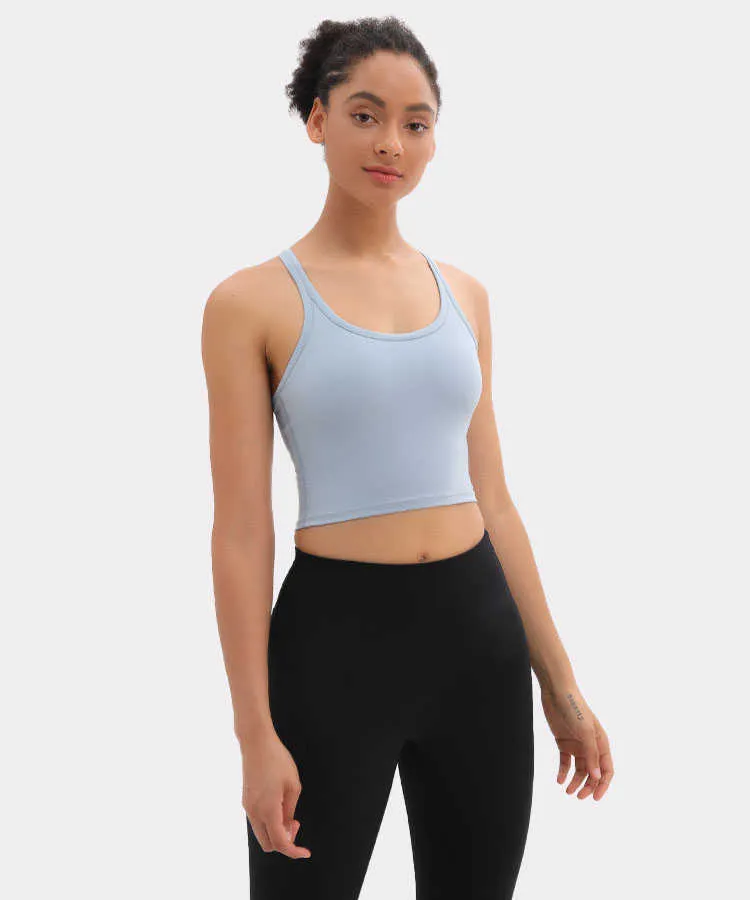 Womens U Back Yoga Longline Sports Bra Tank For Bodybuilding, Running, And  Fitness Workouts All Match Push Up Tank Crop Top From Luyogasports, $19.16