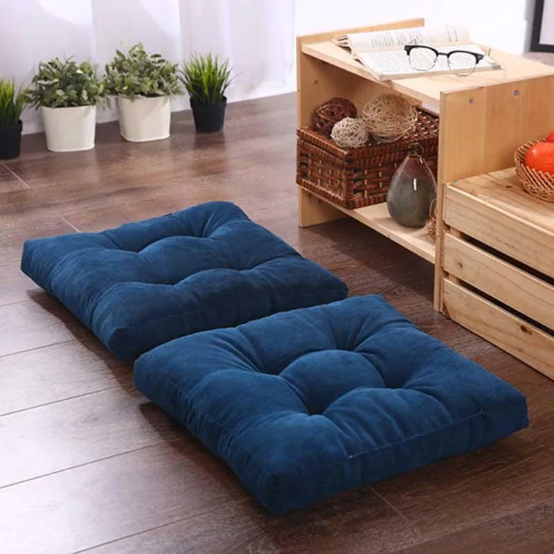 Coussin de chaise rond orthopédique, oreiller Coccyx, matelas Tatami, Pouf Futon, 1 pièce, coussin de siège épais japonais en queue de chat