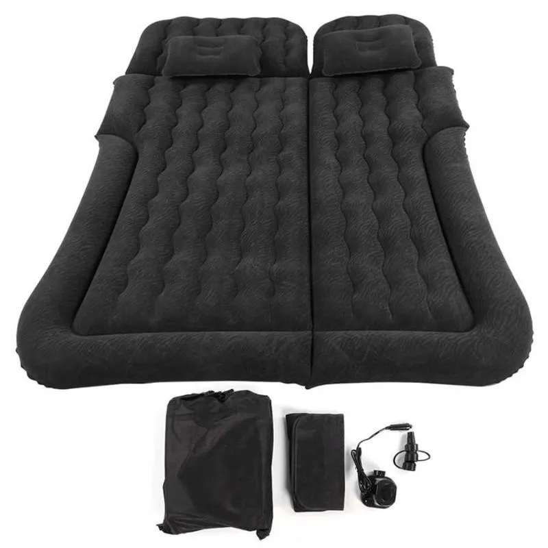 Autres accessoires intérieurs matelas de lit arrière gonflable SUV Air épaissi et double face flocage voyage Camping dédié