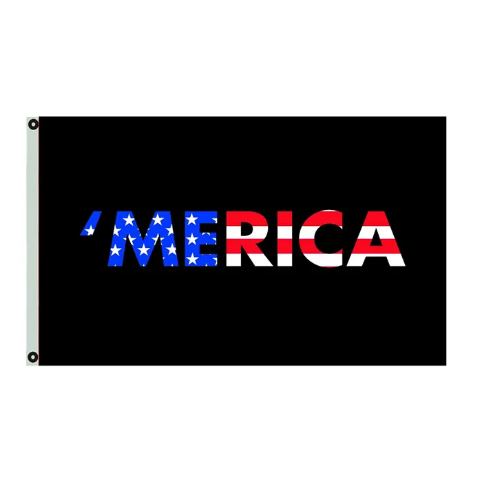 Merica American 3x5ft Flags 100D Polyester Banners Indoor Outdoor Vivid Color High Quality With Two Brass Grommets