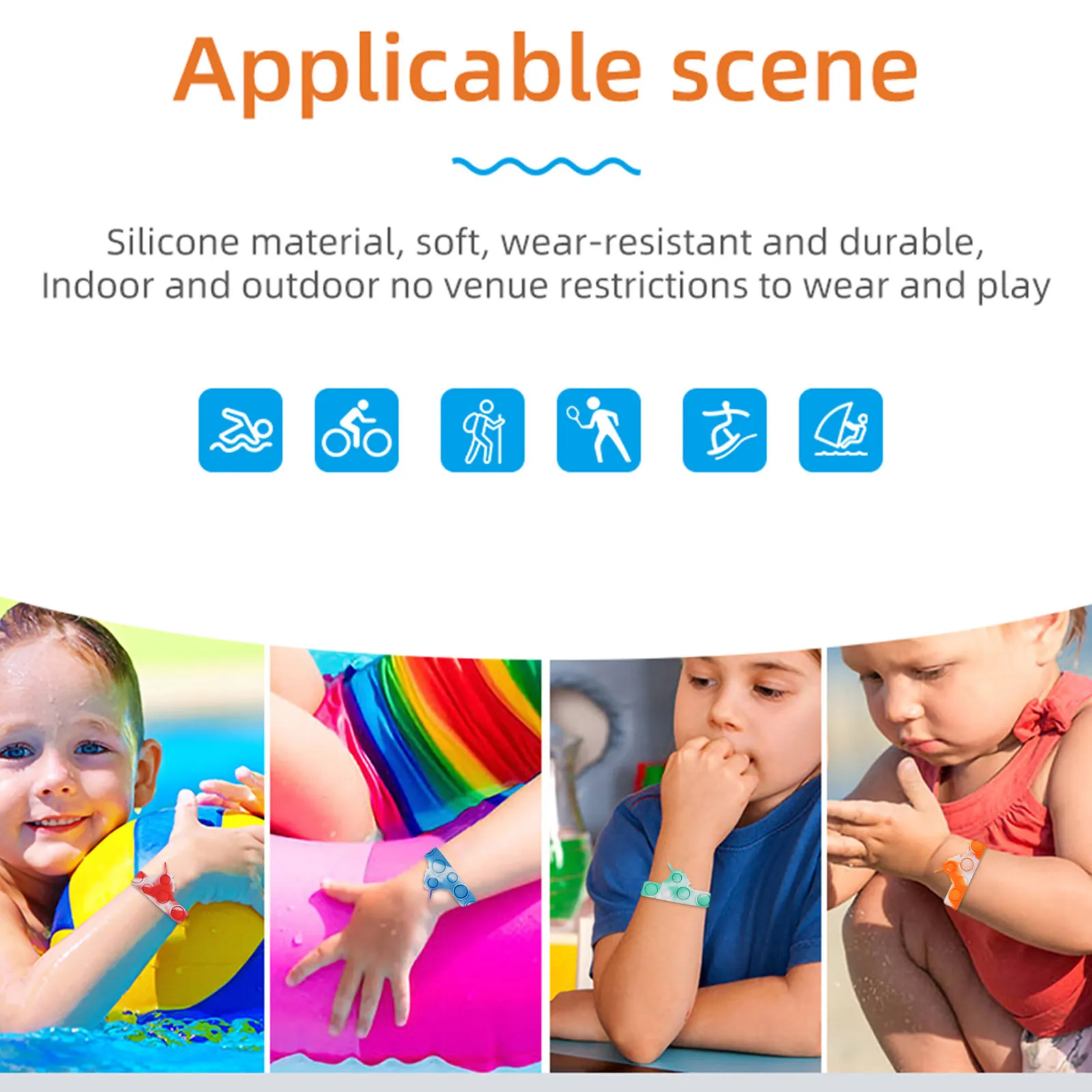 Fidget Push Anti Stress Brinquete Bracelete Decompression Sensory  Brinquedos Para Crianças Adultos Esprema Fidjet Presentes De $4,86