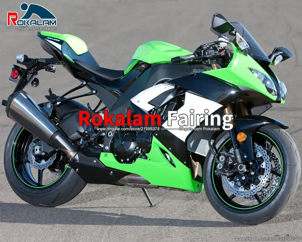 MOTOCYCLE FAININGS PARTS FÖR KAWASAKI NINJA ZX10R 08 09 10 ZX 10R FAIRING KIT 2008 2009 2010 (formsprutning)