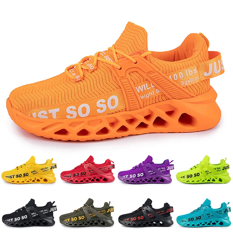 Uomini Donne Scarpe da corsa Scarpe Allenatore Triple Black Bianco Rosso Giallo Viola Verde Verde Blu Arancione Pink Sneakers traspiranti traspiranti