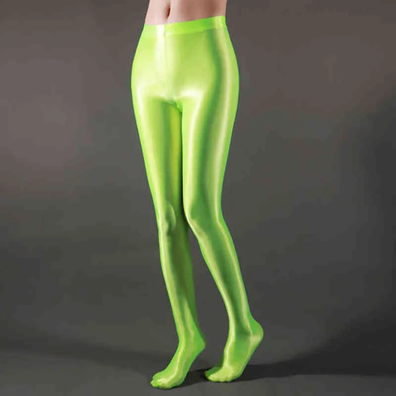 Sexy Seamless High Spandex Glossy Leggings For Women White And Black Transparent  Pants For Dance And Everyday Wear 211204 From Long01, $9.3