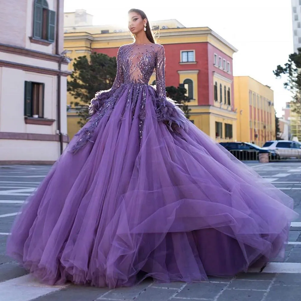 purple prom dress