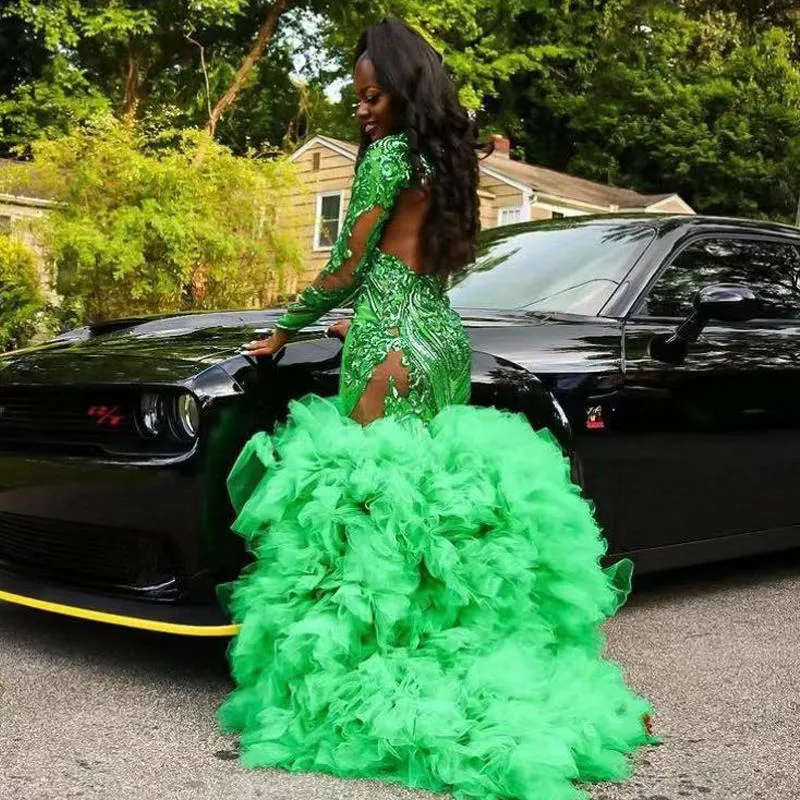 lime green prom dress