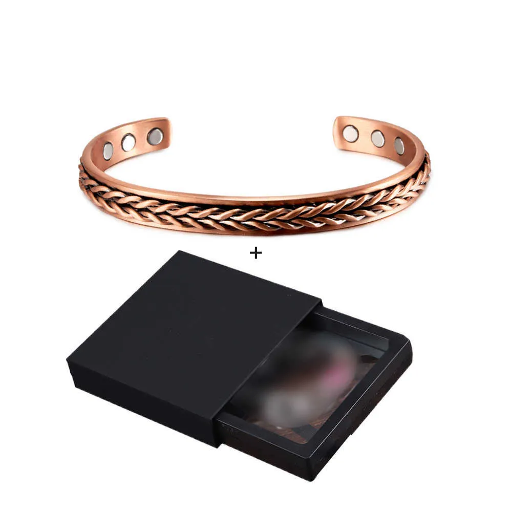 Twisted Magnetic Bracelet Copper Adjustable Cuff Vintage Magnetic Bracelet  Benefits Health Energy Copper Bracelets For Women - Bangles - AliExpress
