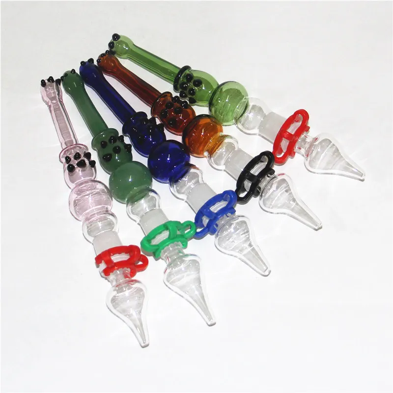 Hookahs glazen nectar pijp met 14 mm kwart tips keck clip siliconen container reclaimer nector voor roken