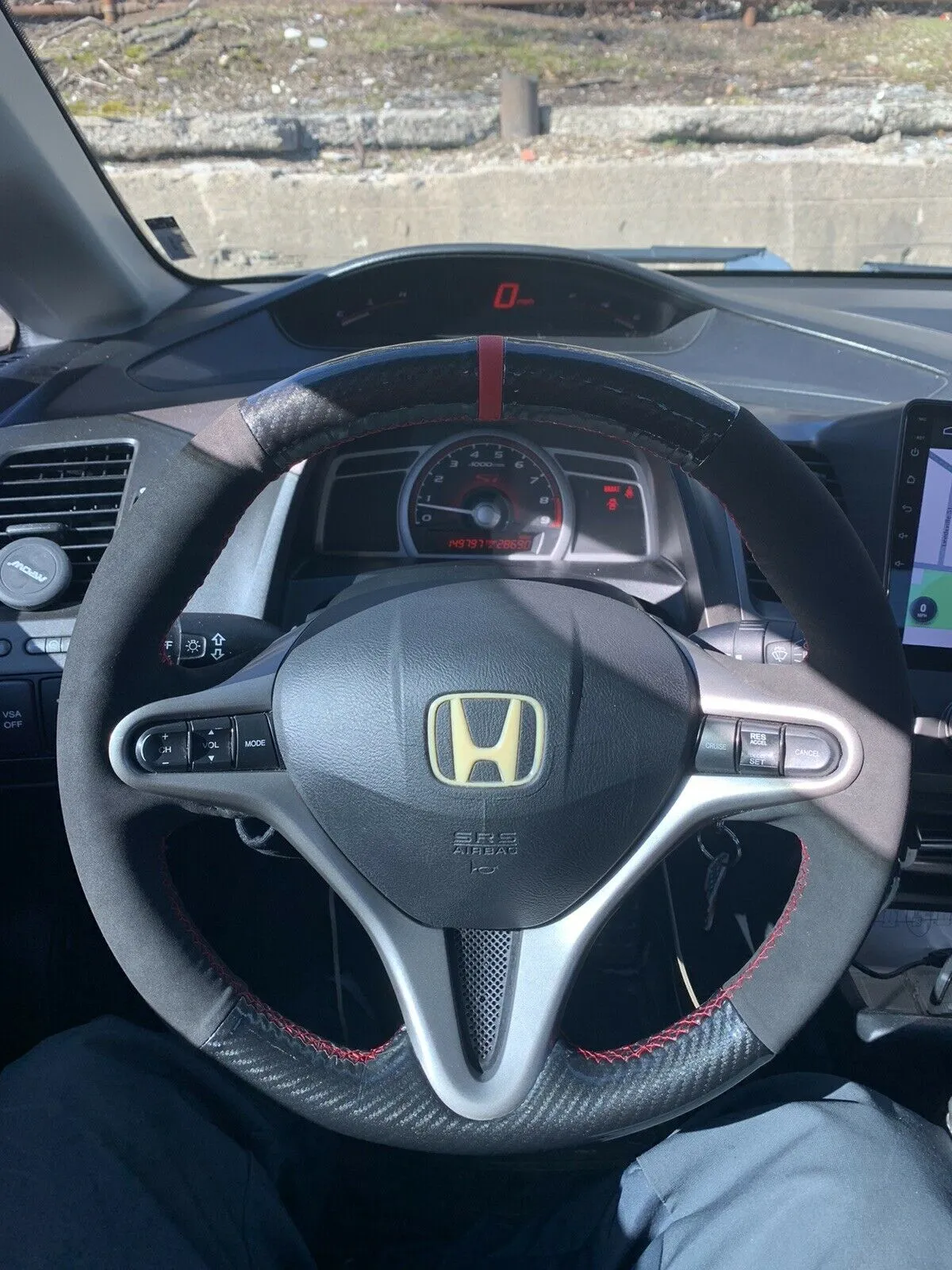 2007 honda civic steering wheel size deals