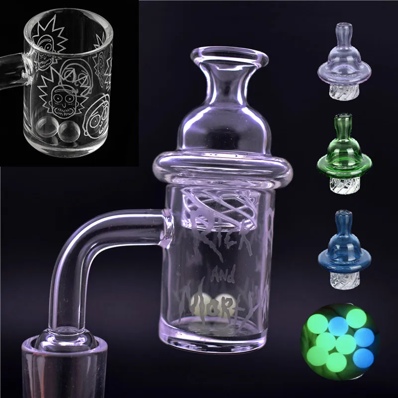 Ultra-Tanie Quartz Banger Paznokcie z przędzalnictwem CABER CASK i TERP Pearl 10mm 14mm 18mm staw 45 90 stopni do szklanych bongs