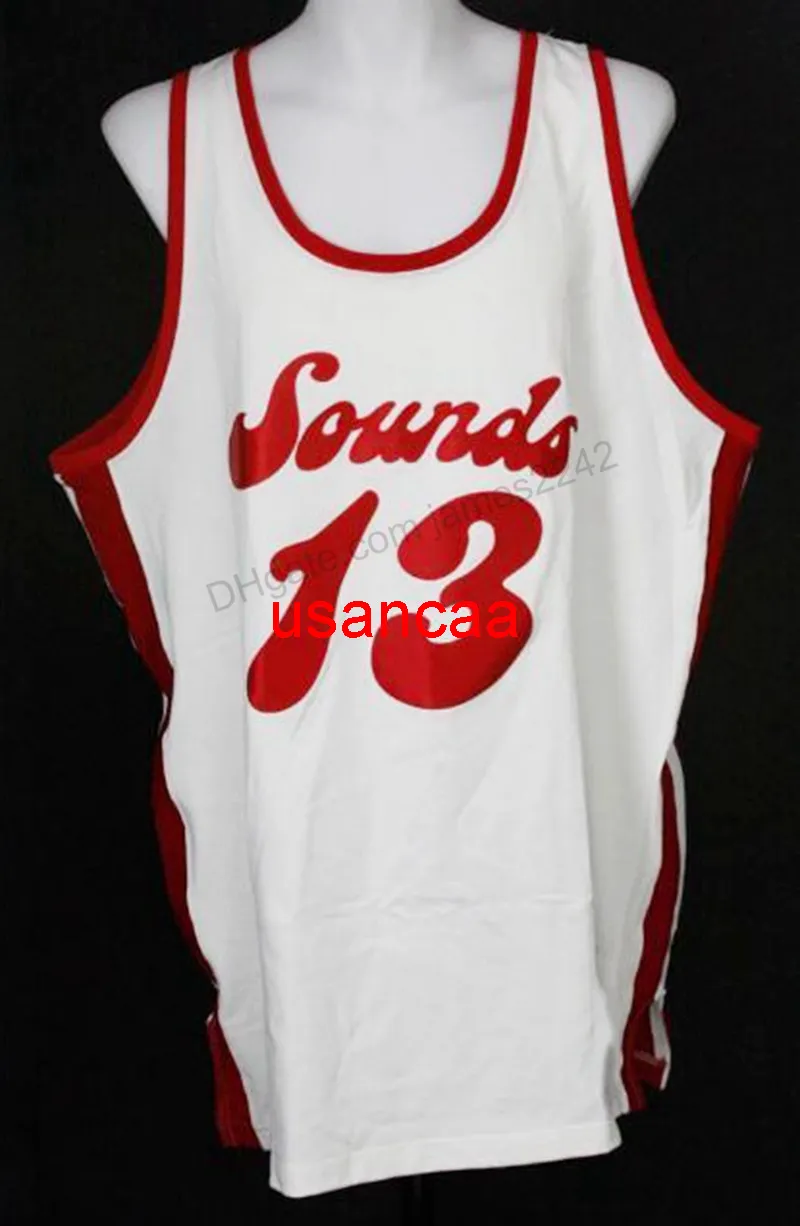 Anpassad #13 Collis Jones MS Sounds College Basketball Jersey Men Stitched White i alla storlekar 2XS-3XL 4XL 5XL Namnnummer Jersey