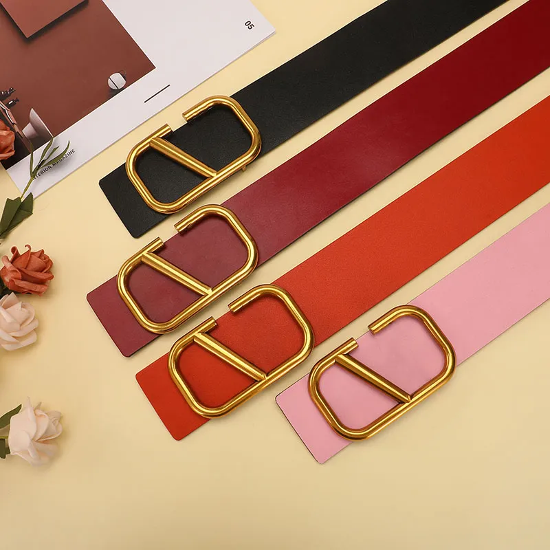 Designers Belts Women Waistband Brass Buckle Genuine Leather Classical Designer Belt Highly Quality Cowhide Width 7.0cm With
