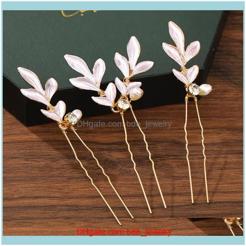 Hair Clips & Barrettes Pins Accessories For Women Wedding Jewelry Pearl Rhinestone Flower Clip Headpiece