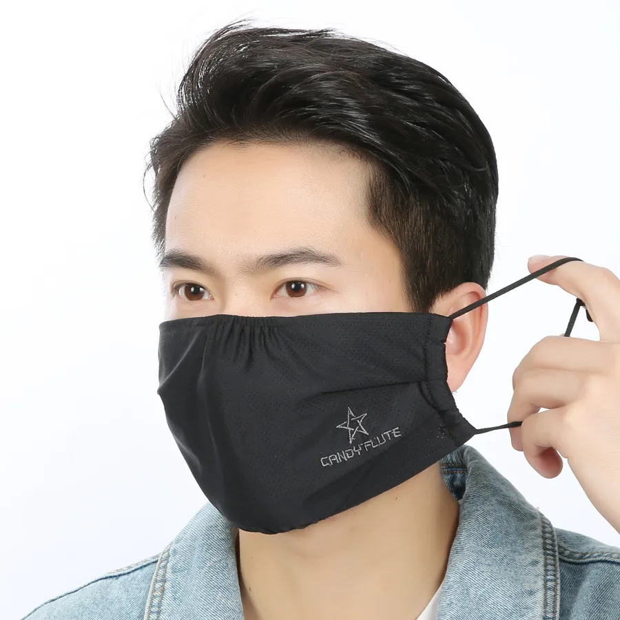 Men's Mask Quick Drying Korean Fashion Thin Style Breathable Washable Cool Easy Breathing Personalized Outdoor GTY6720