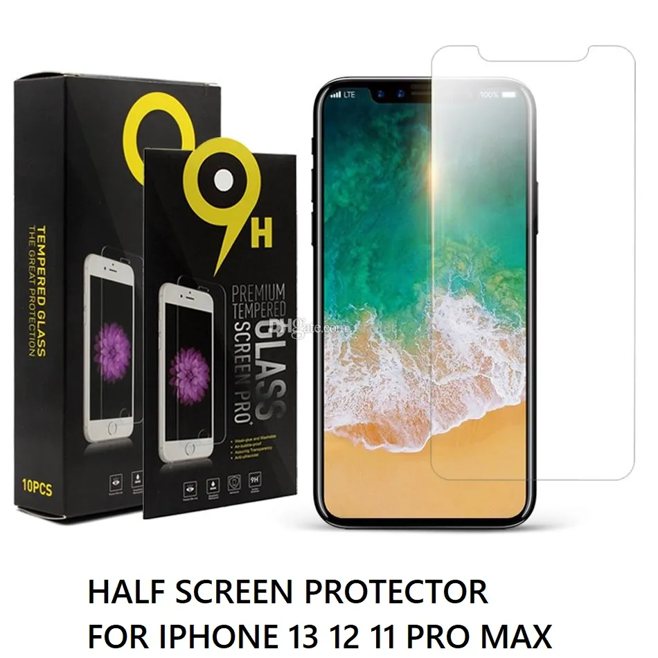 Protezione dello schermo da 0,3 mm in vetro temperato 2.5D 9H per iPhone 13 12 Mini 11 Pro Max XR XS X 6S 7 8 Plus