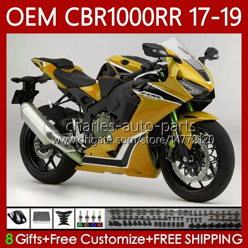 혼다 CBR 1000 CBR1000 RR Gloss Golden CC 1000CC 17-19 Bodywork CBR1000rr 17 18 19 CBR 1000RR 2017 2018 2019 OEM 페어링 2017 2018 2019 OEM 페어링