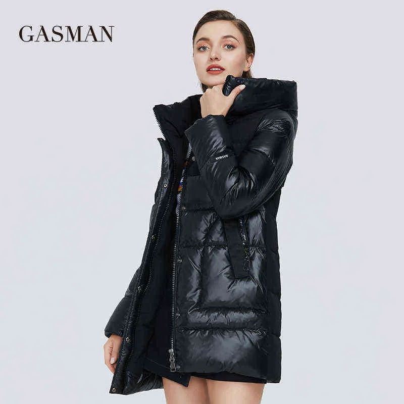 イタリア直輸入 ガスマン女性の冬のジャケットの長い暖かいベージュのパーカーコート女性のファッションコレクションのアウトウェア女性エレガント008 小キズあり特価 Travelu Pl