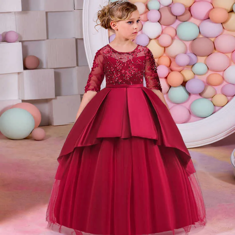 childrens red bridesmaid dresses Red girl dress, Junior bridesmaid dress, Flower girl dress red, Ivory girl dress, Satin Flower girl dress, Birthday dress, Ball gown