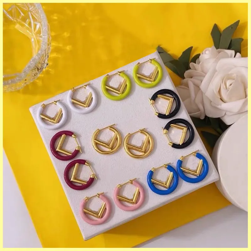 2021 Studs Earrings Fashion Hoop Earrings Women Jewelry Luxurys Designers Earrings Designer letter V Earring Ornaments Necklaces 21072105R